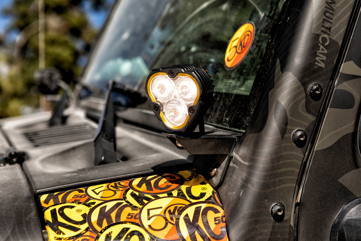 Kc Led KC HiLites Flex Era 3 LED Light System with Pillar Mounts – Elevation Jeeps